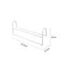 Space Saving Metal Iron Clothes Hanger Organizer Durable Closet Wardrobe Hanger Rod for Family Storage