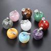 1742-30mm Big Apple Natural Crystal Stone Ornament for Christmas