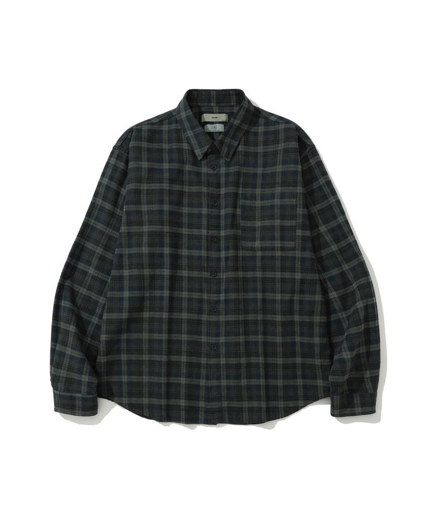 SIIIIDO Luca Vgd Soft Green Check Shirt #1