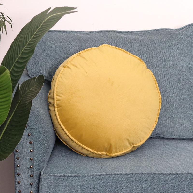 Круглые наволочки, наволочка из бархата, декоративная наволочка для дивана/кресла/автомобиля, наволочка для подушки, чехол для подушки для дома, коврик-футон