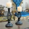 Atmosphere Restaurant Cafe Candlelight Candlestick Wedding Candlelight Dinner Prop Table Decoration Retro Candlestick Decoration