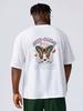 Gothic Butterfly Cartoon Oversized T-shirts Korean Version Short Sleeve Cotton Tees Shirts Summer White Comfortable T Shirts