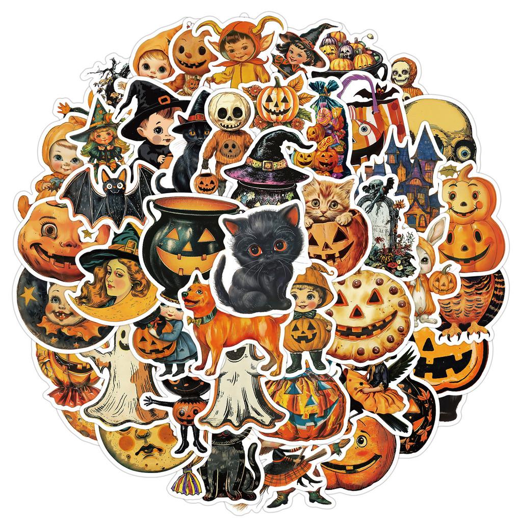 50PCS Nordic Style Halloween Graffiti Stickers - Waterproof Decor for Water Cup, Phone, Computer & Skateboard AnimeWorlds Store