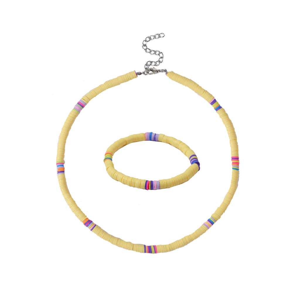 Ожерелье для женщин Мягкое керамическое круглое ожерелье Ожерелье Цветное богемное мягкое керамическое ожерелье Женское красивое элегантное ожерелье для нее