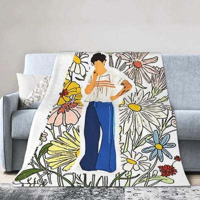 Одеяло с цветком Harry-art, мягкое теплое фланелевое одеяло для кровати, гостиной, пикника, путешествия, домашнего дивана