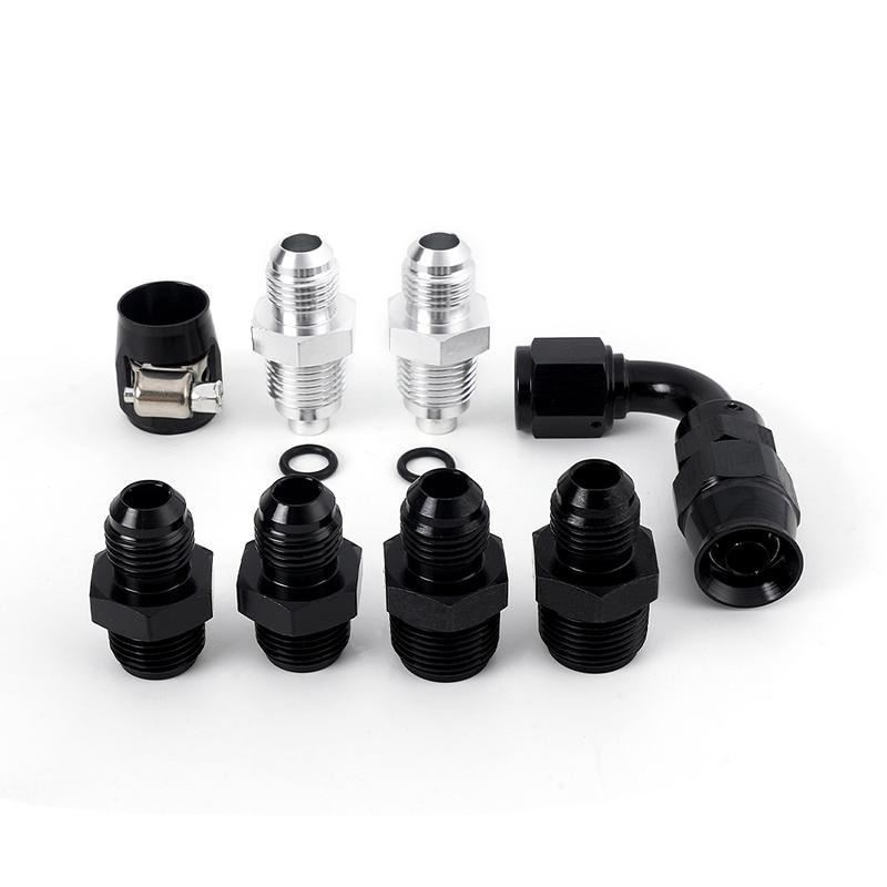 RASTP-Universal 6AN Power Steering Pump Hose Kit 25Inch For GM LS Swap Pressure Return Line HR070