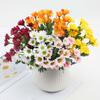 5 Bundles Lifelike Outdoor Sunset Mums Flowers Artificial Daisy Flowers Fake Daisy Flowers for Garden Porch Farmhouse Decor
