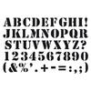 Stencil - Artemio - Alphabet - Flexible Plastic - 10 Cm X 15 Cm - Mixed