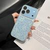 Новый второй сменный чехол для мобильного телефона с леопардовым принтом 17 подходит для iPhone17promax, чехол для мобильного телефона Apple 17 с блестками и большим окном.