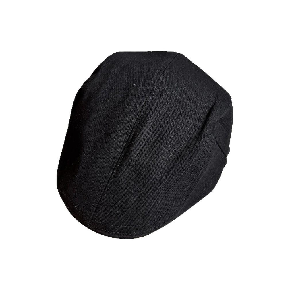 Elegant Retro English Beret With Short Brim And Solid Color Design For Outings