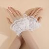 Costume Accessory Fake Cuff Lace Ruffled Wrist Lace Cuff Elegant Sweater Cuffs  Stage Performance