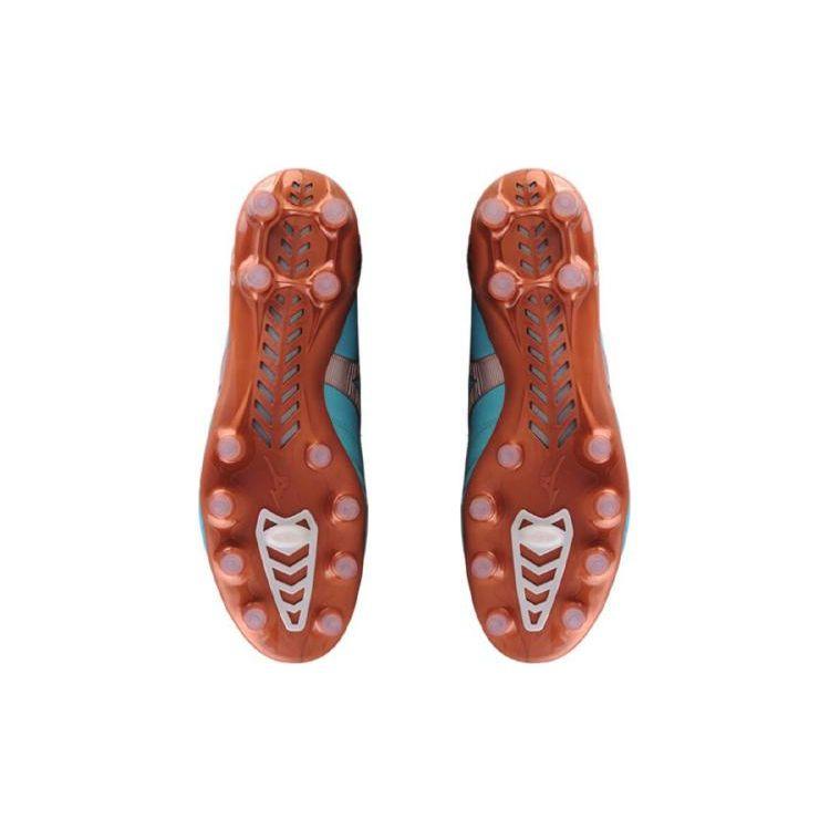 Mizuno Morelia Neo Круглый носок Шнуровка FG (Резиновые длинные шипы) Натуральная трава Кожа кенгуру Нескользящие Износостойкие Легкие Футбольные бутсы P1GA238025