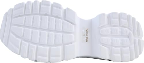 Кроссовки с платформой и пряжкой с драгоценными камнями