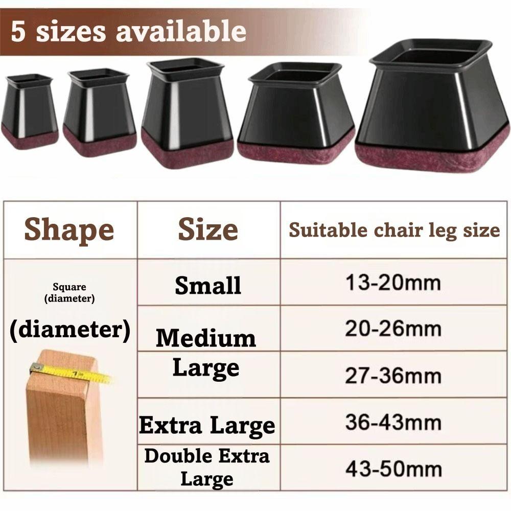 Felt Pads Furniture Pad Silicone Material Furniture Cap Floor Protectors Hardwood Floors