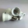 2 в 1 двойной патрон E27 конвертер для лампочек светодиодный цоколь винтовой патрон лампы E27 на 2-E27 адаптер-разветвитель