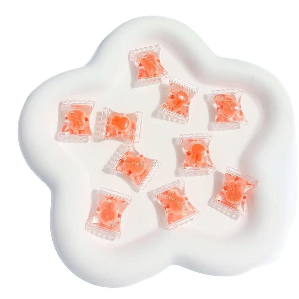 Прозрачные акриловые бусины «бусина в бусине» в виде конфет для изготовления украшений своими руками