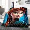 1pc Frosty Friends Flannel Blanket,Ultra Soft Warm Plush Throw for Home Bedroom Bed Sofa Cover Camping Picnic gift Y72235