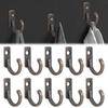 Shelf Storage Clothes Towel Organizer Coat Hanger Wall Door Single Prong Hook Metal Antique Hooks