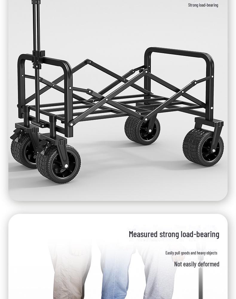 Складная тележка для кемпинга на открытом воздухе от производителя: Большой пикниковый прицеп и детская лежачая тележка