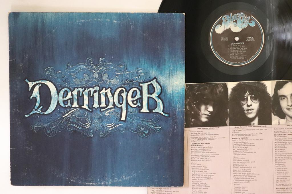 LP Record DERRINGER   Derringer PZ34181 BLUE SKY 1976 US Rock Used