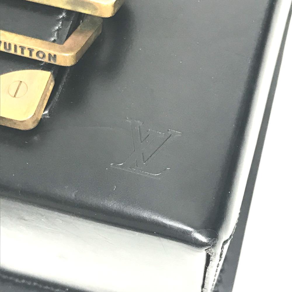 Louis Vuitton M92222 Liege line Pister Waist Pouch Belt Bag Pouch Leather Black