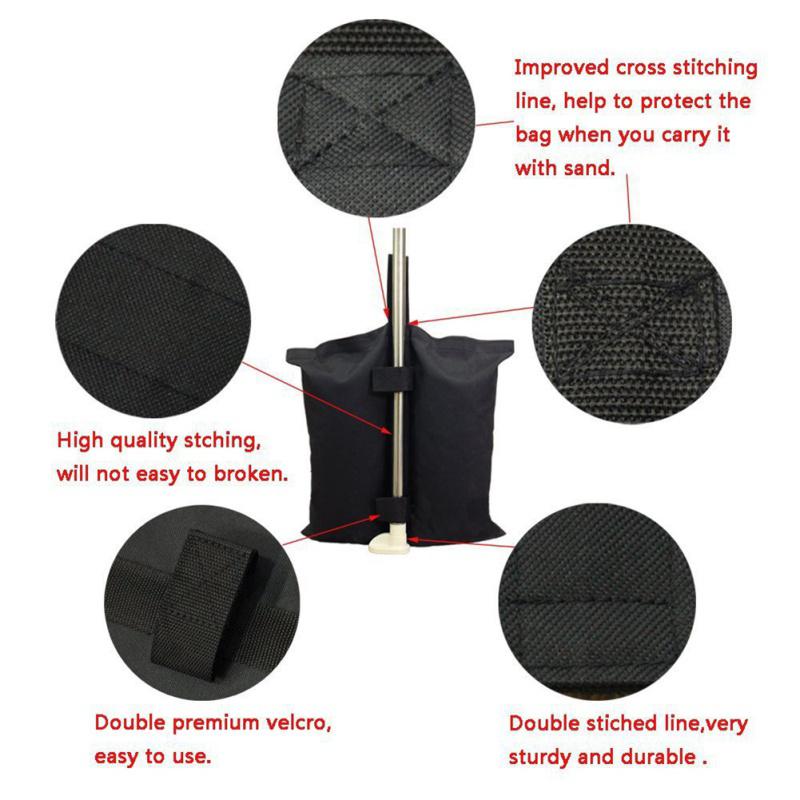 Waterproof Fixation Tent Weight Sand Bag Stand Outdoor Camping Accessories For Instant Sun Shelter Canopy Tent Peg Sand Bag Legs