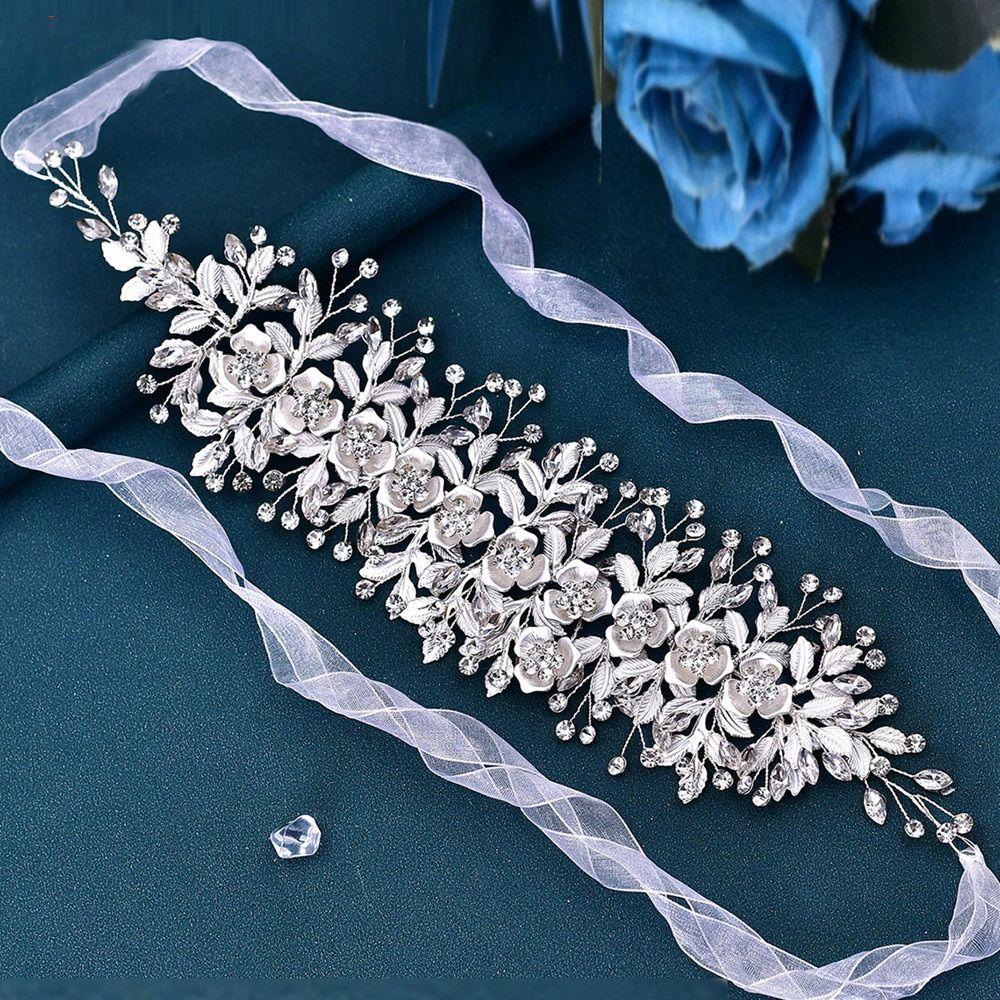 For Women Party Exquisite for Bride Wedding Dress Belt Rhinestones Golden Belt Wedding Sash Belt