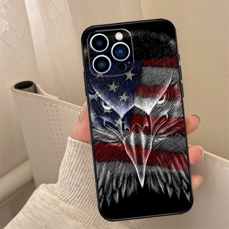 Чехол для телефона Флаг США Американский флаг Для iPhone 16 15 11 13 12 14 Pro Max 13 Mini 7 8 14 Plus XS Max X XR Чехол