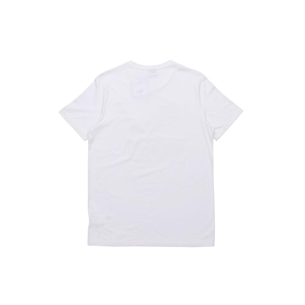 Puma Gold Foil Logo Print Crew Neck T-Shirt Men Tops White 579405-82