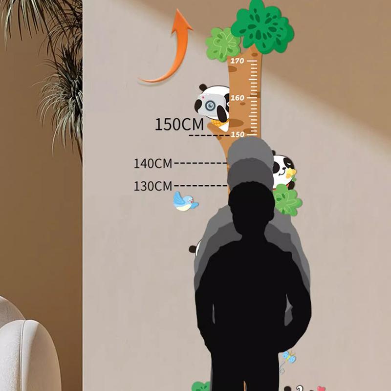 Милый мультяшный стикер высоты единорога динозавра жирафа настенная линейка для измерения высоты наклейки для детской комнаты декор детского сада