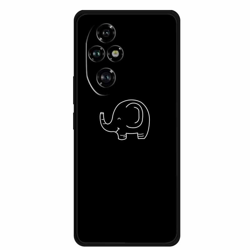 Черный мягкий ТПУ чехол для Honor 200 Pro 5G Домашняя версия