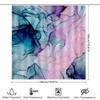 Abstract Watercolor Shower Curtain, 3D Print Fabric Waterproof Bathroom Decor Modern Artistic Design for Home Decoration (Blue P