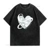 Lung Cancer Awareness White Ribbon Around Women s Plus Size T Shirt Black 2X Large vintage Washed Stylish graphic Breathable