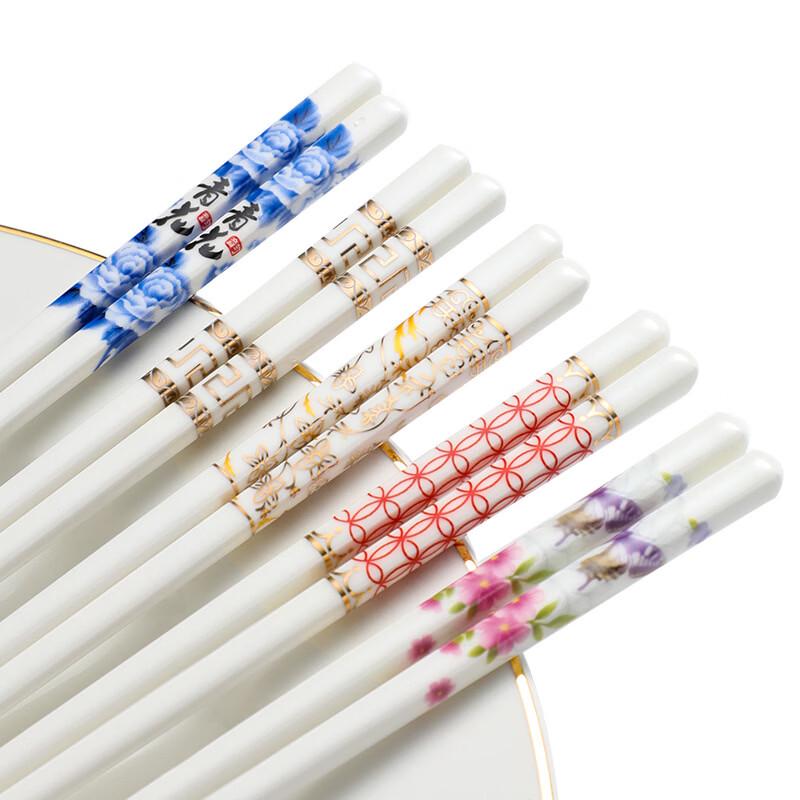 Ru Han Golden Age Ceramic Chopsticks Set