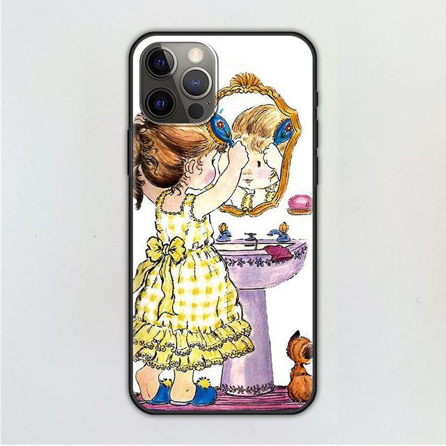 Чехол для мобильного телефона для Iphone 14 12 Mini 11 Pro X Xs Max Xr 8 7 6 6s Plus черный силиконовый чехол из ТПУ Fundas с рисунком Сары Кей