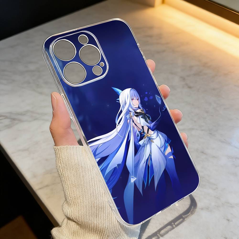 Чехол для телефона S-Skirk Impact Genshin Прозрачный Силиконовый Мягкий Для iPhone 17 16 15 14 13 12 11 Mini Pro Max Plus