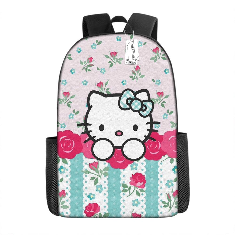 Мультяшный рюкзак Hello Kitty Школьная сумка Ello Kitty Рюкзак с цифровой печатью