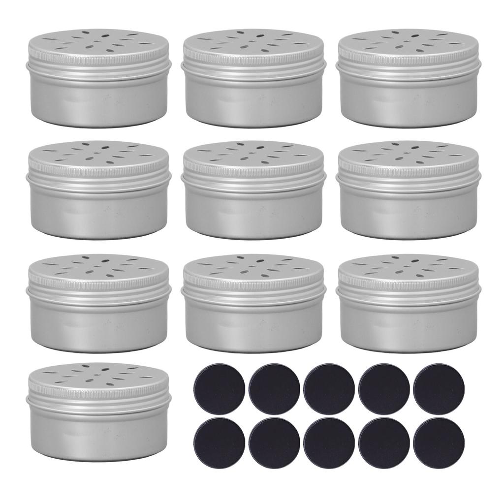 10 шт. Коробки для тренировки обоняния собак с 10 мягкими магнитными наклейками, крышка с полым отверстием, алюминиевый контейнер для работы носом собаки