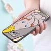Cute Dumbo Cartoon For Xiaomi Mi Poco F5 F4 F3 F2 X5 X4 X3 M6 M5 M5S M4 M3 C40 Pro GT NFC 5G Black Cover Phone Case