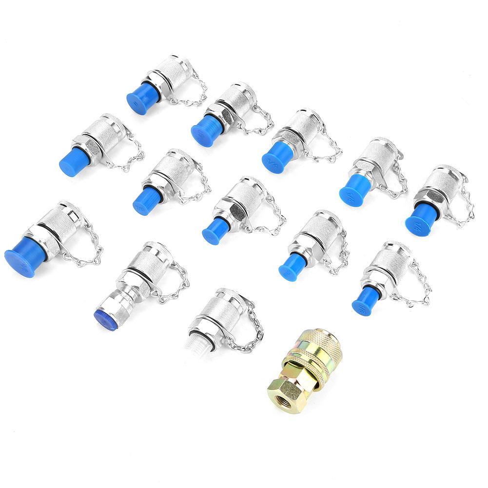 14 шт. Набор адаптеров для проверки гидравлического давления для гидравлической системы