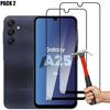 Full Tempered Glass - BOOLING - for Samsung Galaxy A25 5G - Black - Scratch-resistant - Pack of 2
