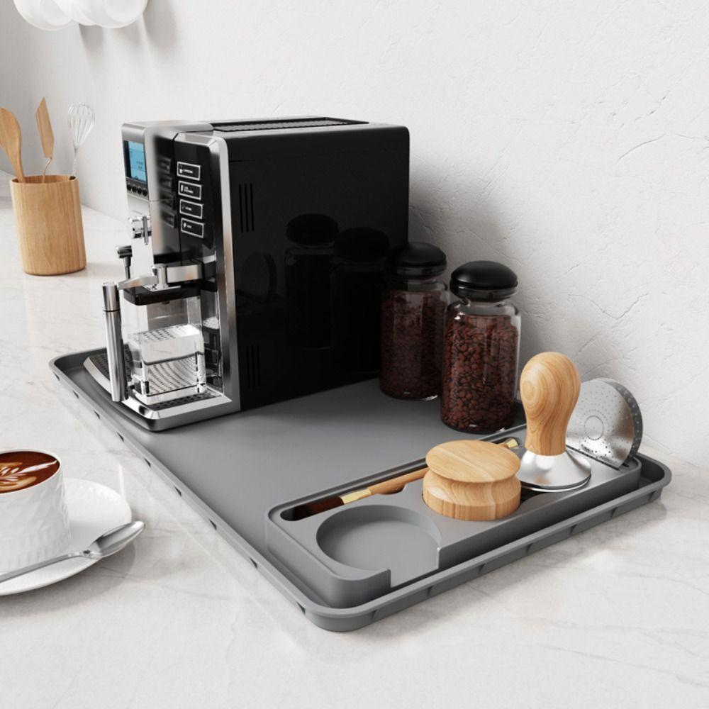 Space Saving Espresso Tamping Mat Countertops Protections Coffee Powder Press Seat Espresso Tools