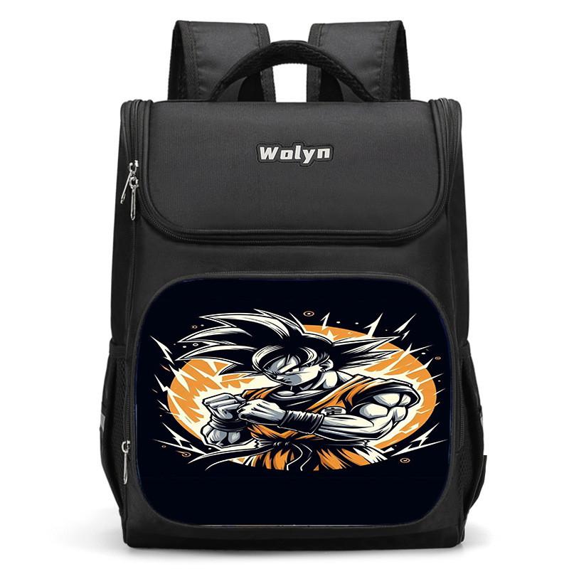 Spacious Dragon Ball Backpack For Kids Lightweight Oxford Cloth School Bag