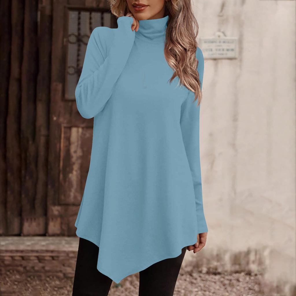 Женские водолазки Женские футболки Женские повседневные повседневные топы Водолазка с длинными рукавами Модные рубашки с принтом Топы Футболки Пуловеры Топы