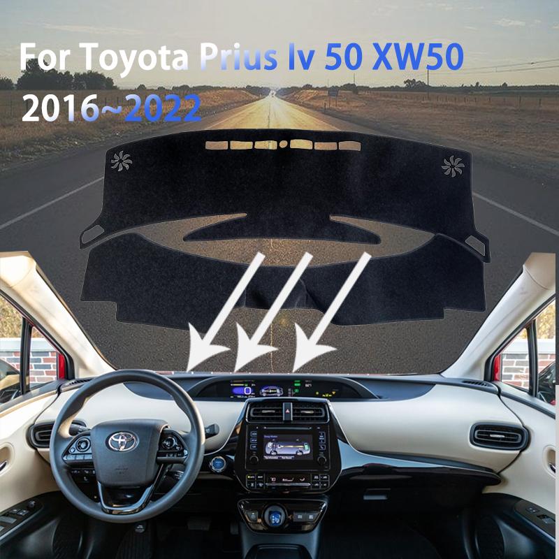 Для Toyota Prius Iv 50 XW50 2016 ~ 2022 2018 коврики для приборной панели пылезащитный солнцезащитный нескользящий солнцезащитный ковер автомобиль