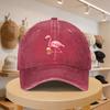 Mens Baseball Cap with Flamingo Beer Graphic Fashionable Casual Adjustable Hat for SpringAutumn Outings Travel Beach Vaca