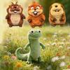 Плюшевая игрушка Хопперс Лиззард Том Мягкая набивная кукла Животное Милый Обнимательный Спутник для Сна Для Детей Малыш Подарок на День Рождения Девочке