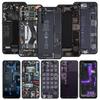 Мягкий ТПУ чехол для Realme C67 C63 C55 C53 C25 C21 10 11 12 13 GT 2 3 5 Pro Plus 5G Ударопрочный чехол для телефона Внутри печатная плата