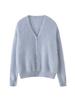 Pure Cashmere Women's Pearl Button Cardigan - Gentle, Loose, Lightweight Outerwear for Autumn 2026