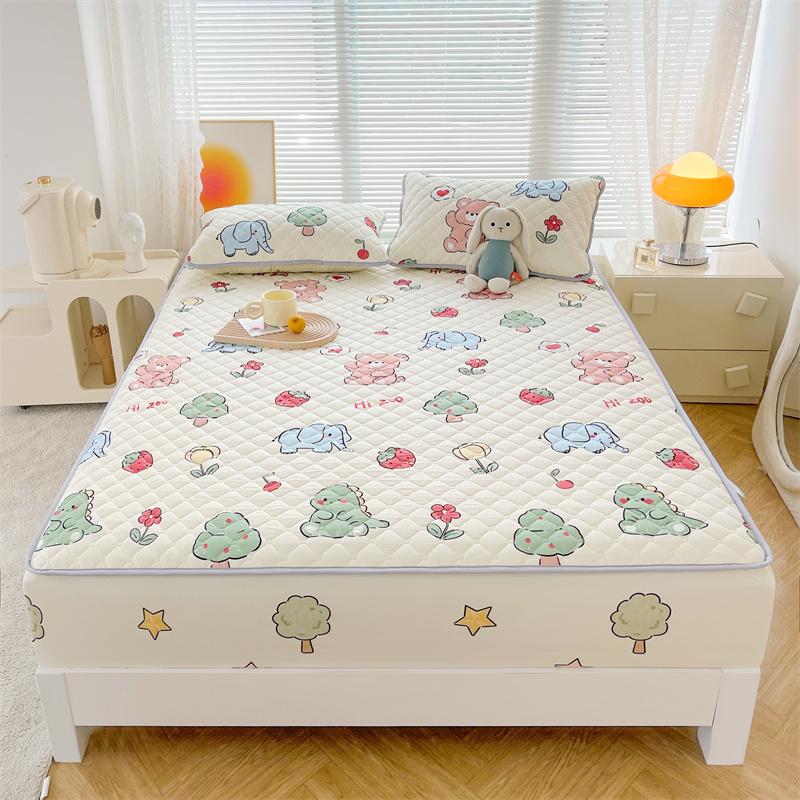 Простыня с цветочным узором, покрывало для кровати размера «queen size», утолщенная простыня, стеганый чехол для матраса, tampa de colchão (Наволочка Нужен заказ)